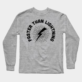 Faster Than Lightning - Lightning Bolt Runners Long Sleeve T-Shirt